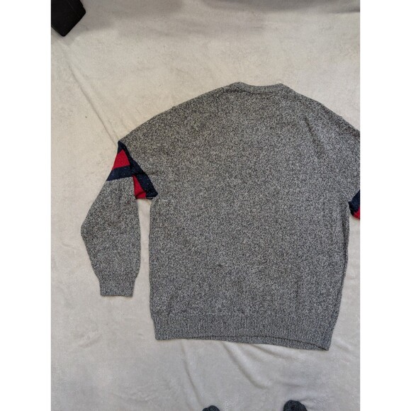 Gap V Neck Sweater Mens Size XXL Gray Knit Wool Cotton Blend Pullover - Picture 9 of 9